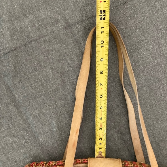 Vintage woven sisal market tote bucket bag. Jute, raffia - Picture 8 of 12